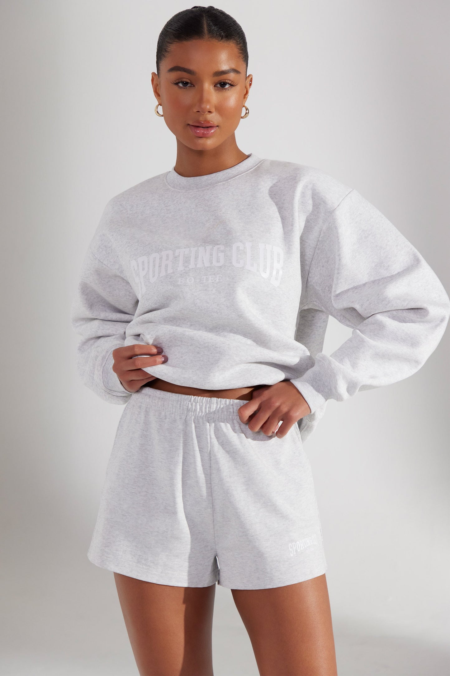 Sweat Shorts in Heather Grey