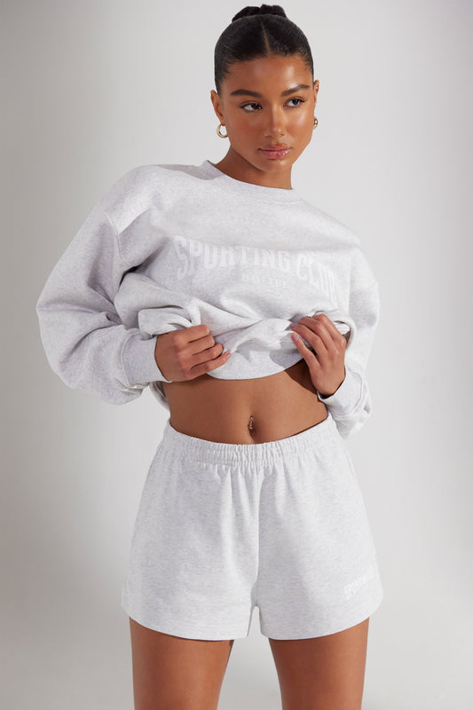 Sweat Shorts in Heather Grey