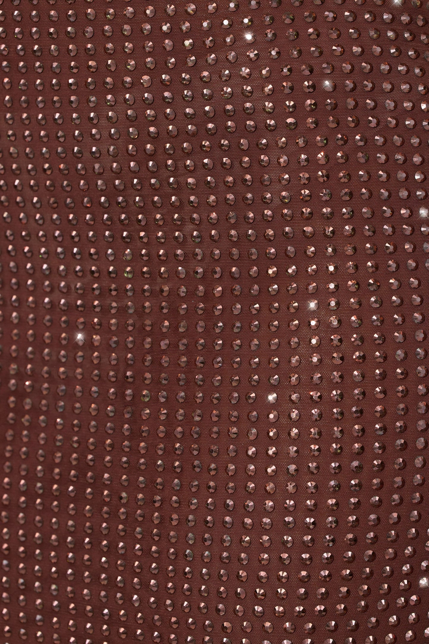 Embellished Strapless Crop Top in Espresso