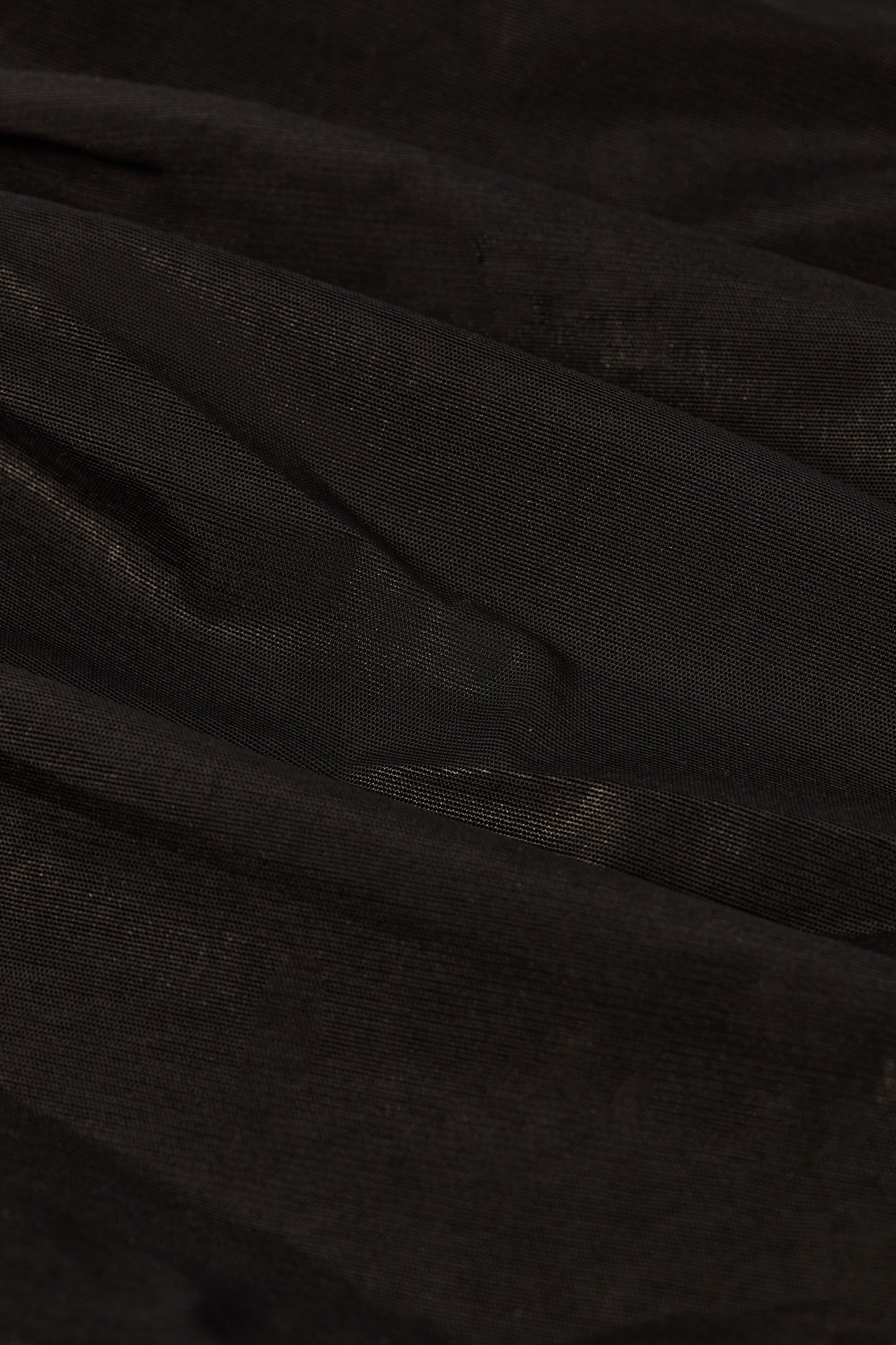 Petite Metallic Ruched Cut-Out Flared Jumpsuit in Black